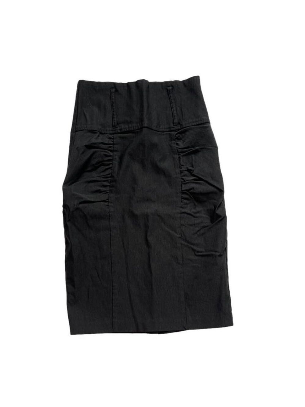 Sakkas Black Stretch Pencil Skirt Size S - Picture 2 of 4